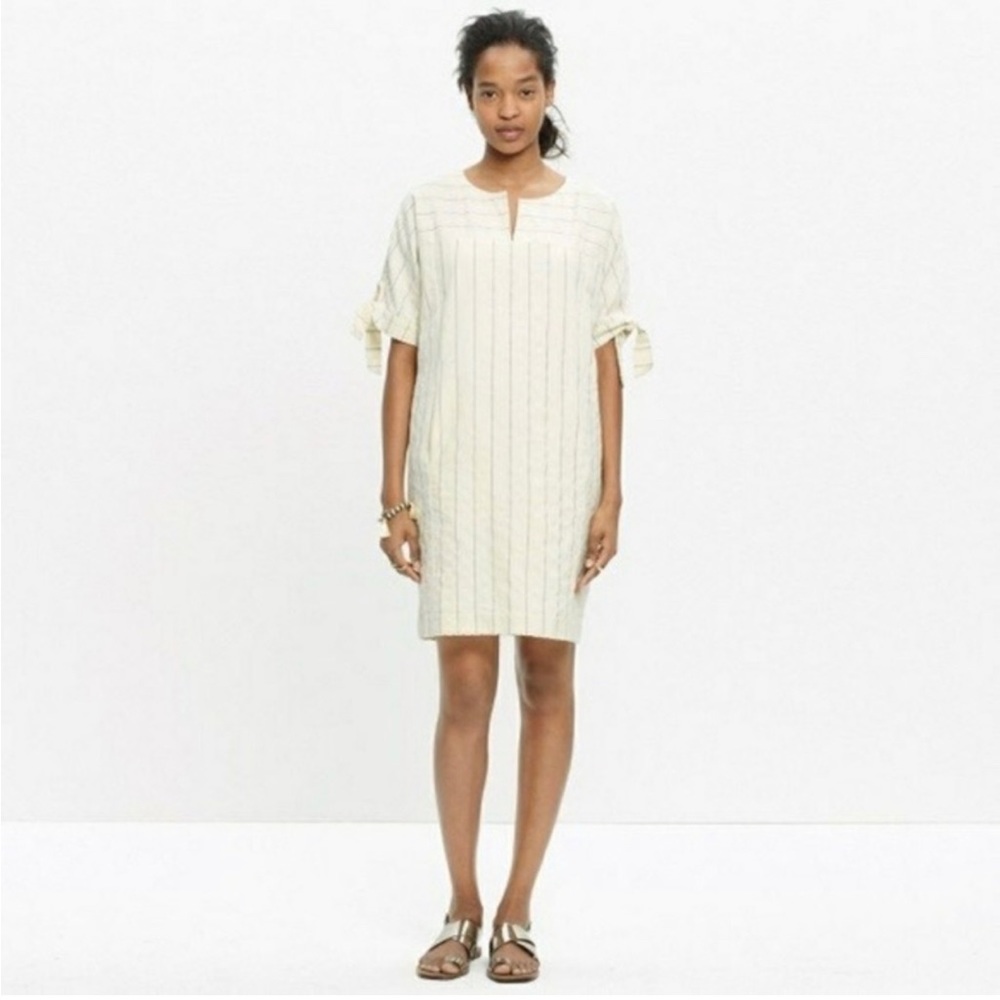 Madewell Tie Sleeve Shift Dress
